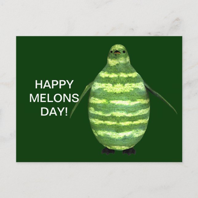 Lycklig Melondagen! Vykort (Framsida)