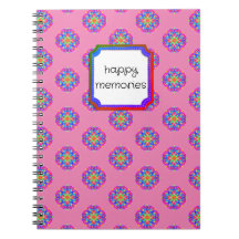 Lycklig Memories Rosa Star Mandala Boho bärbar dat