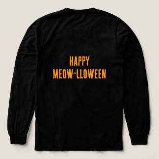 Lycklig Meow-lloween Long Sleased T shirt
