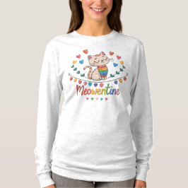 Lycklig Meowentine Day Sweatshirt T Shirt