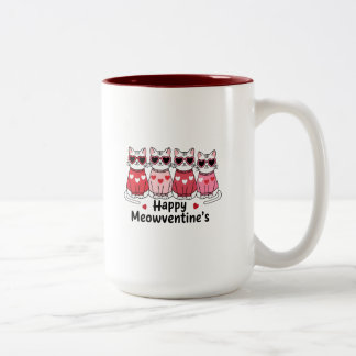 Lycklig Meowentine Mugg