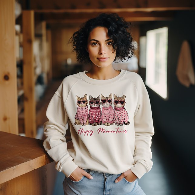 Lycklig Meowentines T Shirt (Skapare uppladdad)