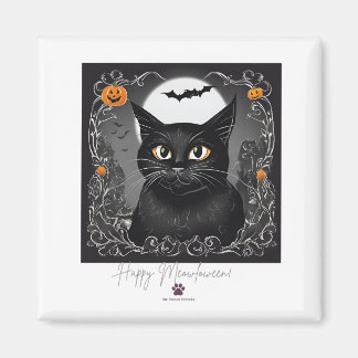 Lycklig Meowloween! Magnet