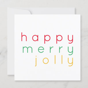 LYCKLIG MERRY JOLLY 5,25 Square Flat julkort