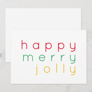 LYCKLIG MERRY JOLLY 5x7-platta kort