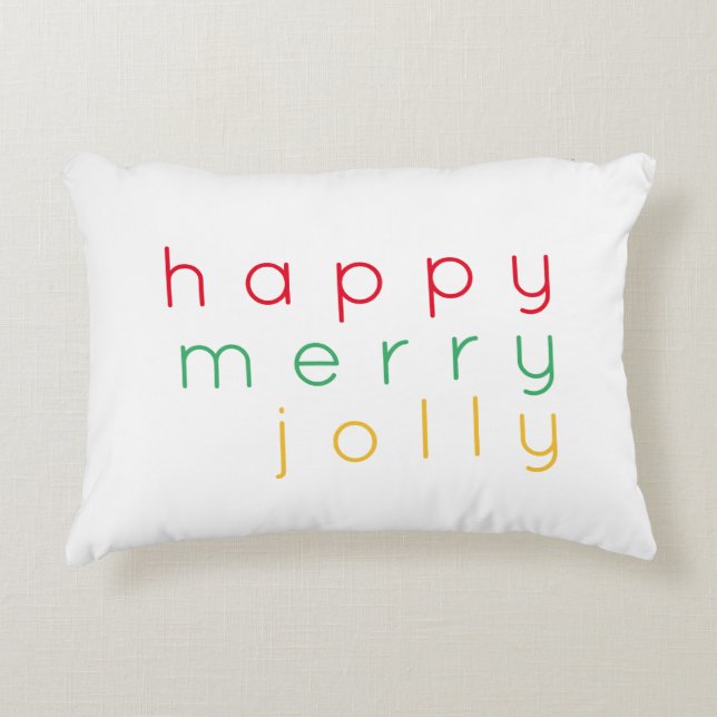 LYCKLIG MERRY JOLLY Accent Pillow Prydnadskudde (Framsidan)