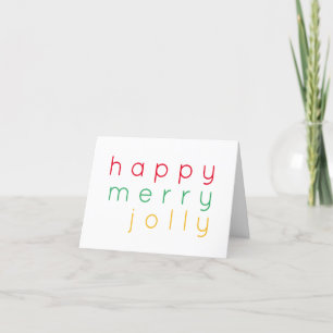 LYCKLIG MERRY JOLLY Note Card Helgkort