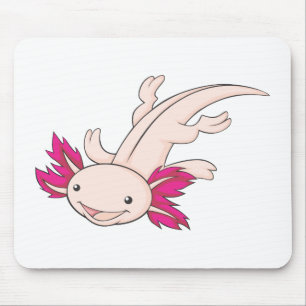 Lycklig mexicansk Axolotl Musmatta