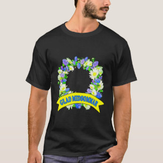 Lycklig Midsommar Blommigt Utandningsglaset Midsom T Shirt