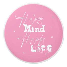 Lycklig Mind Lycklig Life Cute Knopp