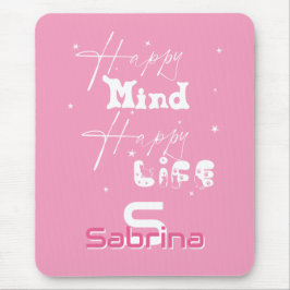 Lycklig Mind Lycklig Life Cute Mousepad Musmatta