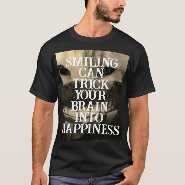 Lycklig Mind T Shirt (Framsida)