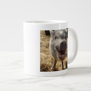 Lycklig Mini Gris Jumbo Mugg