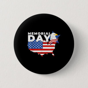 Lycklig minnesdag USA flagga heder 4 juli Knapp