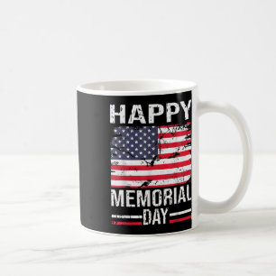Lycklig, minnesdag USA flagga, talesman för honom Kaffemugg