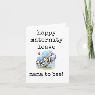 Lycklig Moderskap Lämna, Mamma till Bee Kort
