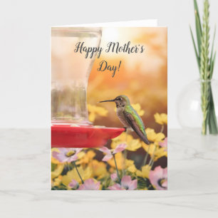 Lycklig Mödrar Annas Hummingbird-kort Kort