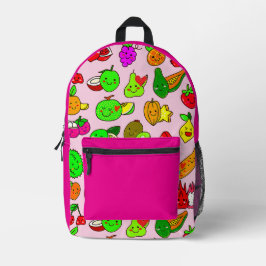 LYCKLIG-MOMENT med CUTE-FRUKT Skriv ut Sew Bag