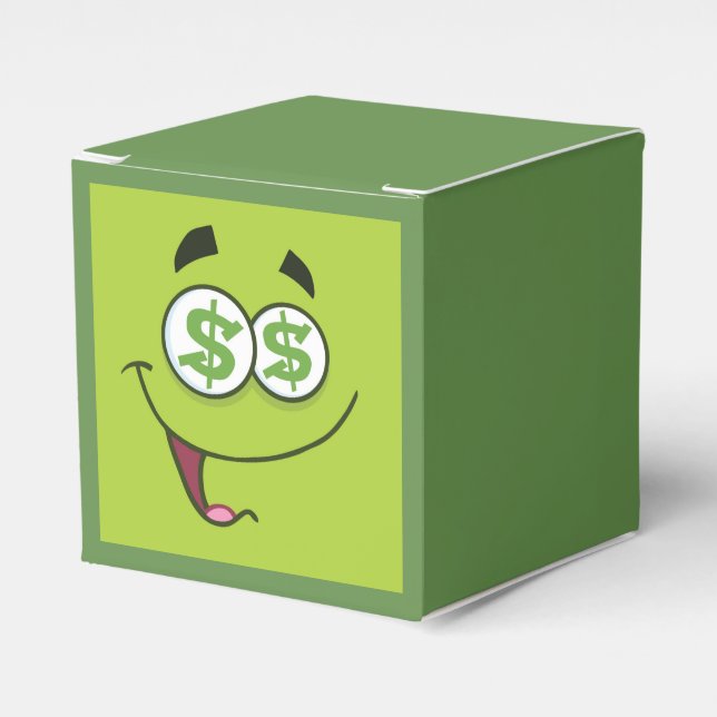 Lycklig Money Emoji Presentaskar (Framsidan Sidan)