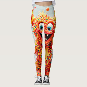 Lycklig Monster Candy Delight Design Leggings