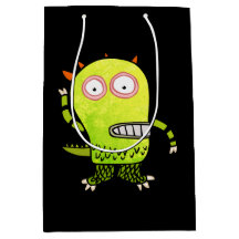 LYCKLIG MONSTER GULT Gift Bag