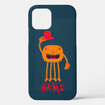 LYCKLIG MONSTER MED HAT CUSTOM NAME IPHONE 12 FODR