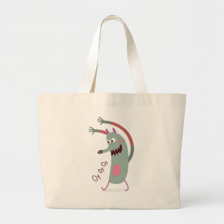 LYCKLIG MONSTER OY OY OY PERSONLIG Tote Bag Jumbo Tygkasse