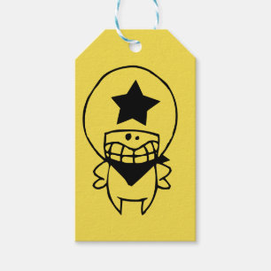 LYCKLIG MONSTER SHERIFF Gift Märkre Presentetikett