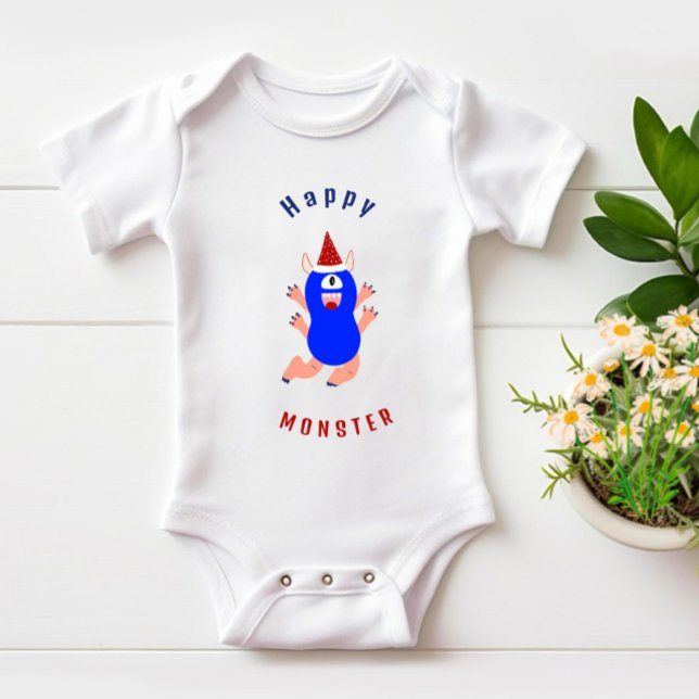 Lycklig Monster T Shirt (Skapare uppladdad)