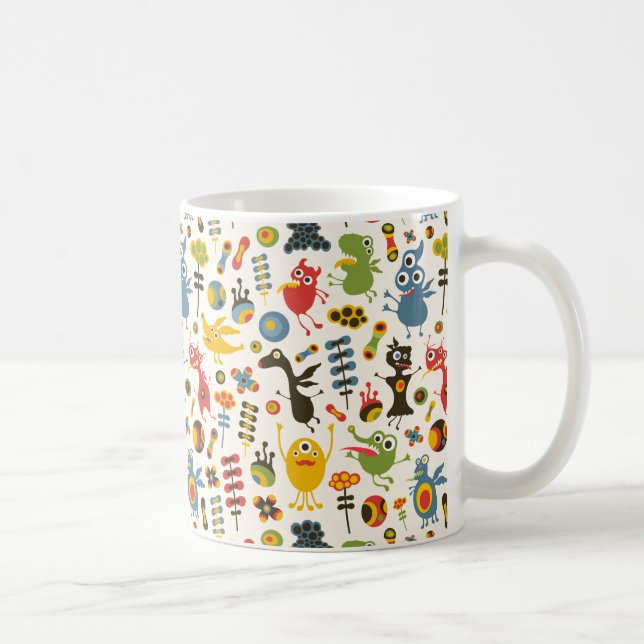 Lycklig Monsters Kaffemugg (Höger)