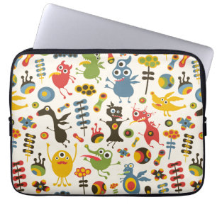 Lycklig Monsters Laptop Sleeve