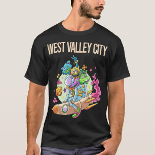 Lycklig Monsters - Väster Valley City T Shirt