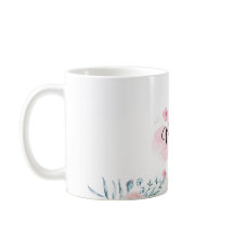 Lycklig Mor Blommigt Elegant Rosa Flower vid  Mugg