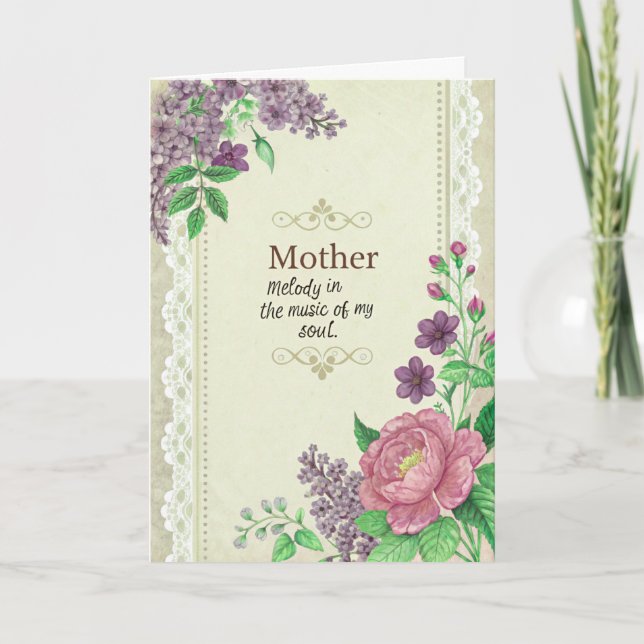 Lycklig Mor dag i hjärtat av vår familj Tack Kort (Framsida)