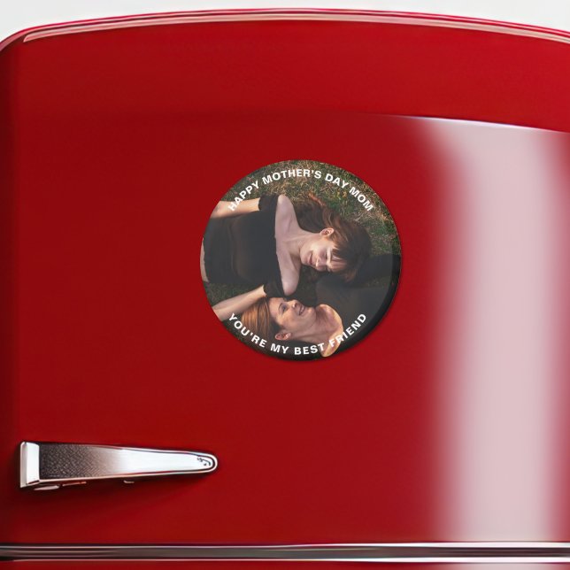 Lycklig Mor dag Mamma-My Best Friend Anpassningsba Magnet (Skapare uppladdad)