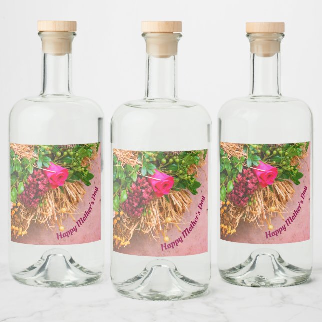 Lycklig Mor dag,Personlig Spritflaskor Etikett (Flaskor)