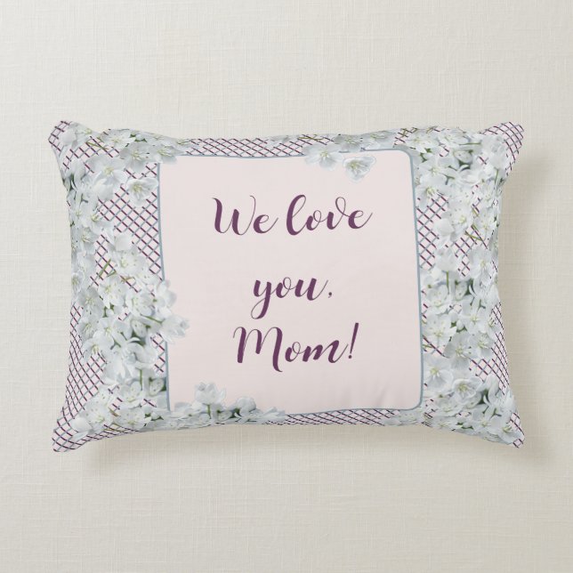 Lycklig Mor dag Prydnadskudde (Framsidan)