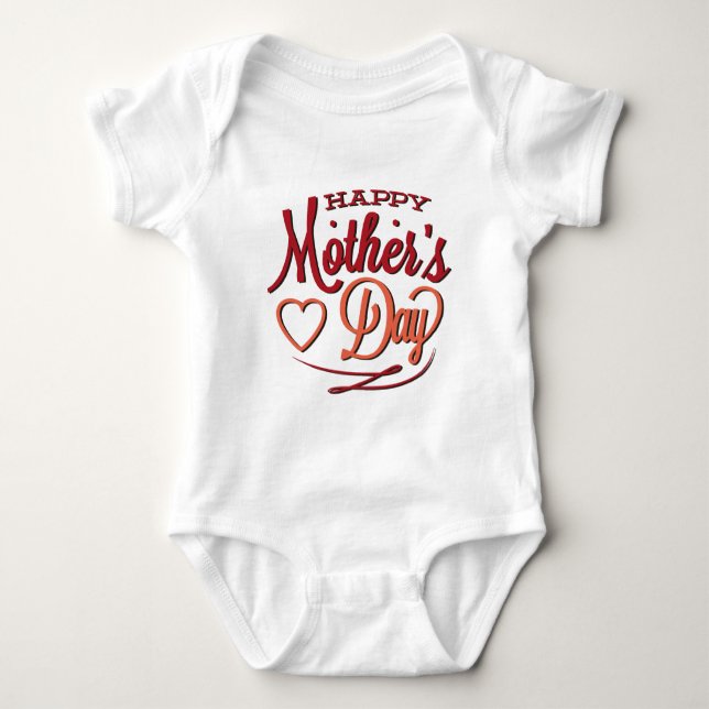 Lycklig Mor dag T Shirt (Framsida)