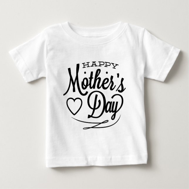 Lycklig Mor dag T Shirt (Framsida)