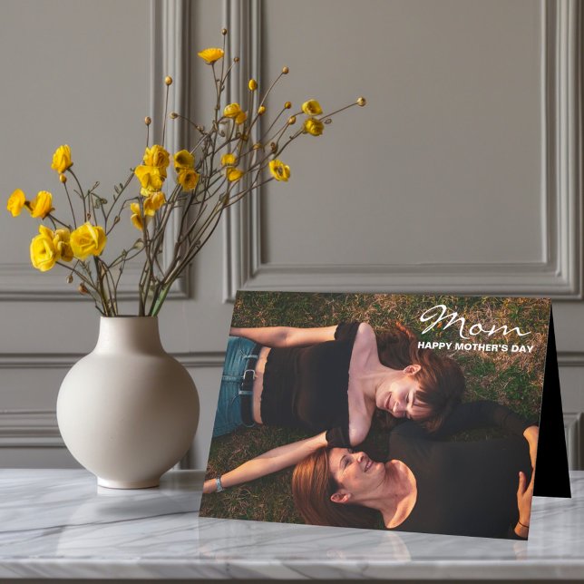 Lycklig Mor dag till mitt bästa foto av Anpassning Helgkort (Skapare uppladdad)