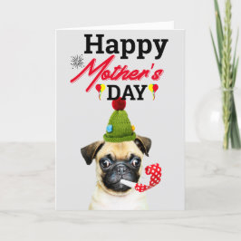 Lycklig-Mor-dagen, fantastisk Mamma från hund Tack Kort