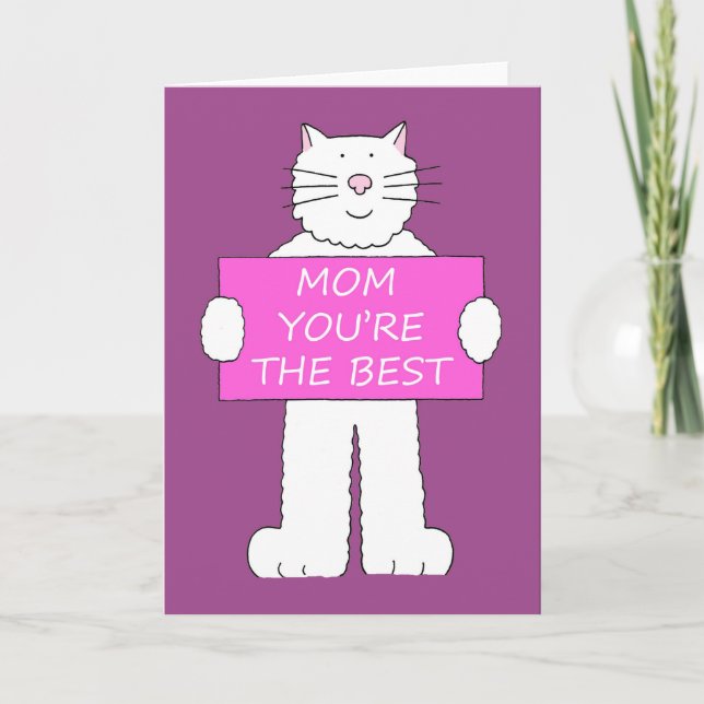 Lycklig-Mor-dagen för Mamma Cat Lover Kort (Framsida)