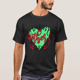 Lycklig-Mor-dagen Kärlek Heart Cute Mamma Kärlek M T Shirt