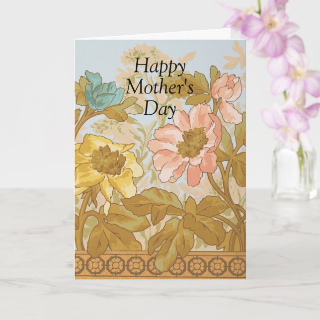 Lycklig Mor-dagskort 🌷 konstgjord blomsterutgåva Kort (Orkide)