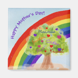 Lycklig mor dagsmagnet magnet