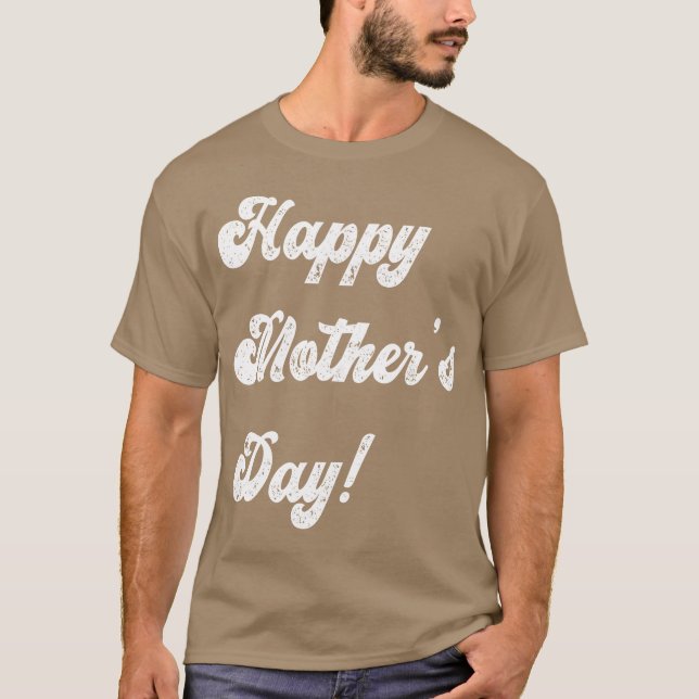 Lycklig Mor-dagspresent T Shirt (Framsida)