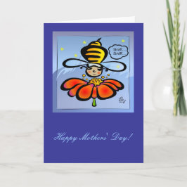 Lycklig Mor Day Bee Sniff-kort Kort