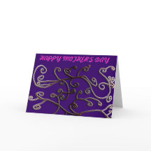 Lycklig Mor Day Greeting Card