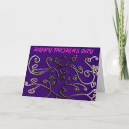 Lycklig Mor Day Greeting Card Kort