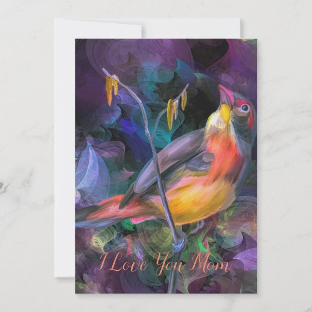 Lycklig mor kärlek inbjudningar (Framsida)